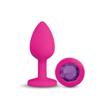 Gemma Purple Gem Pink Silicone Plug - Medium