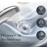 Womanizer Pro Clitoral Stimulator — Silver Grey, 11 Levels - WZ6865