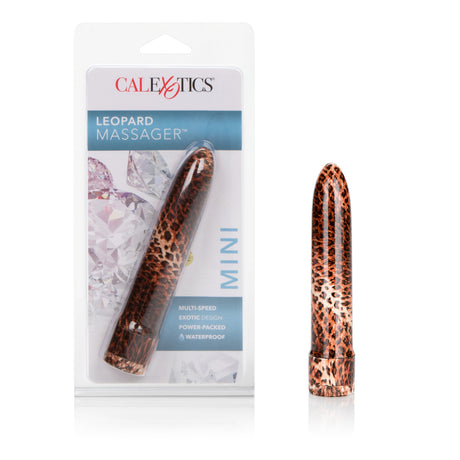 CalExotics Leopard Massager Mini Vibrator, 4.5 in Multi-Speed - SE0547402