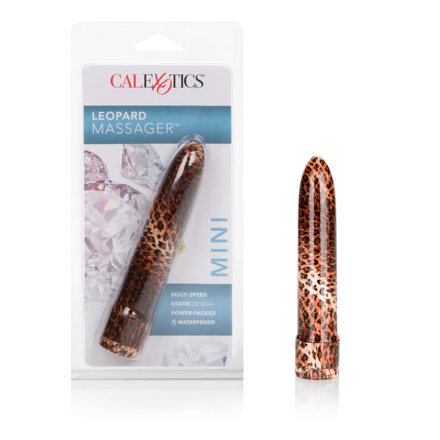 CalExotics Leopard Massager Mini Vibrator, 4.5 in Multi-Speed - SE0547402