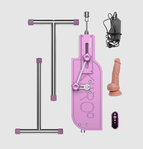 Kiiroo PleasureDrive Interactive Thrusting Machine with 18cm Silicone Dildo - KR6638