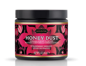 Kama Sutra Honey Dust Kissable Body Powder — Strawberry Dreams, 6 oz - KS12014