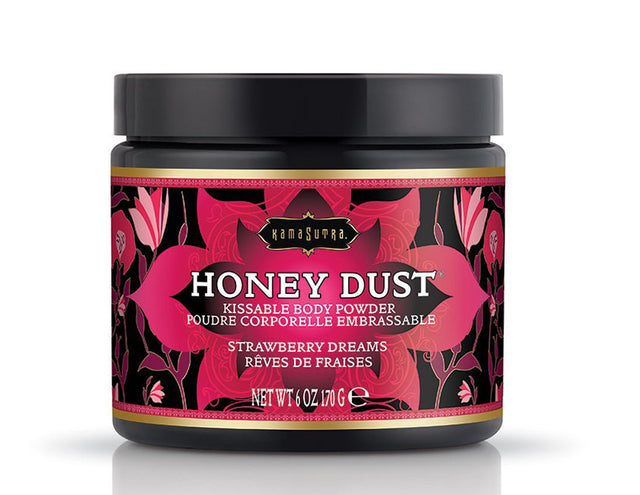 Kama Sutra Honey Dust Kissable Body Powder — Strawberry Dreams, 6 oz - KS12014