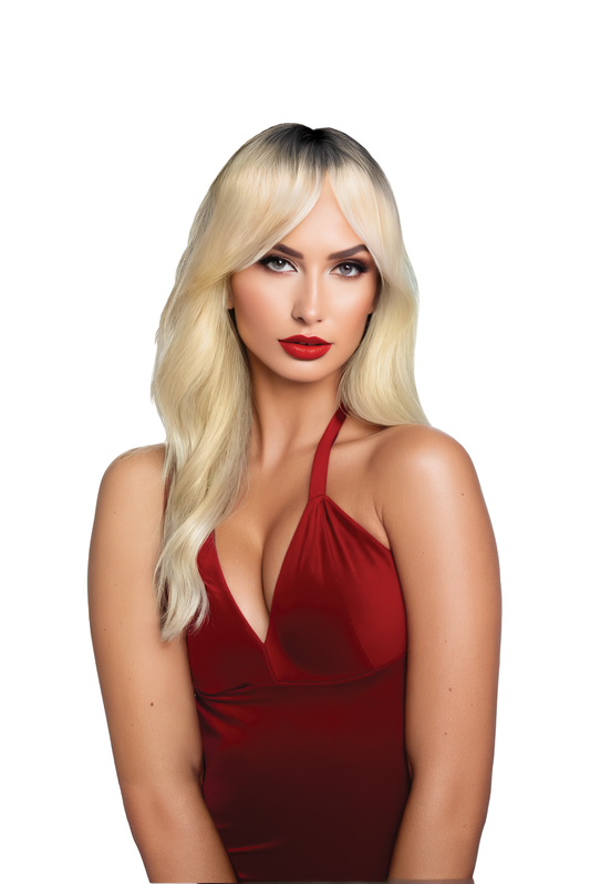 XGEN Margot Stylable Wig — Platinum Blonde with Curtain Bangs - X-PW8064