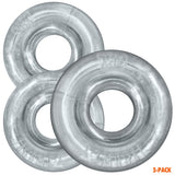 OXBALLS Rimringz Multi-Size Cockring 3-Pack — Clear - OX-3206-CLR