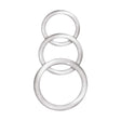 Nasstoys Enhancer Silicone Cockring Set — Clear (3 Sizes) - NW3057