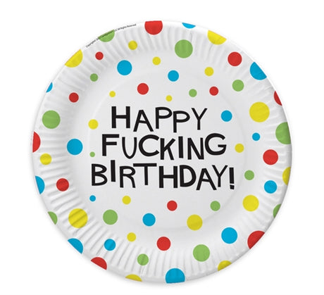 X-Rated Birthday Party Plates 8 Count