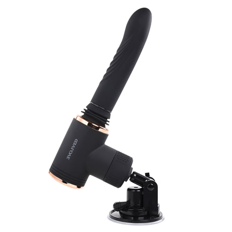Evolved Novelties Too Hot to Handle Thrusting Vibrator — Black - EN-RS-9390-2