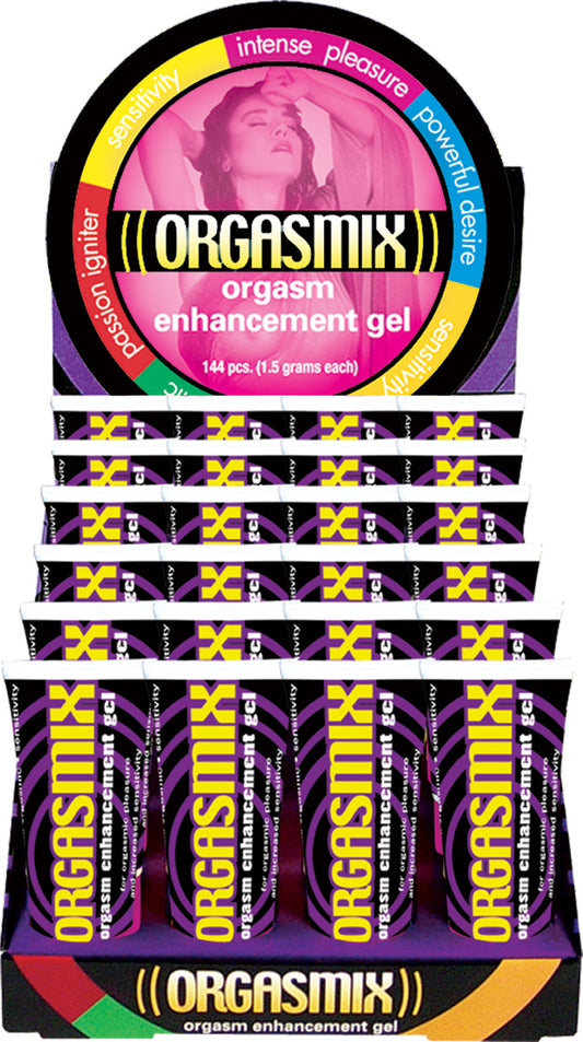 Hott Products Orgasmix Enhancement Gel Display — 24 x 1 oz Tubes - HTP700D