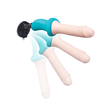 b-Vibe Realistic Thrusting Dildo Machine — 6.5 in, Suction Base - BV7889