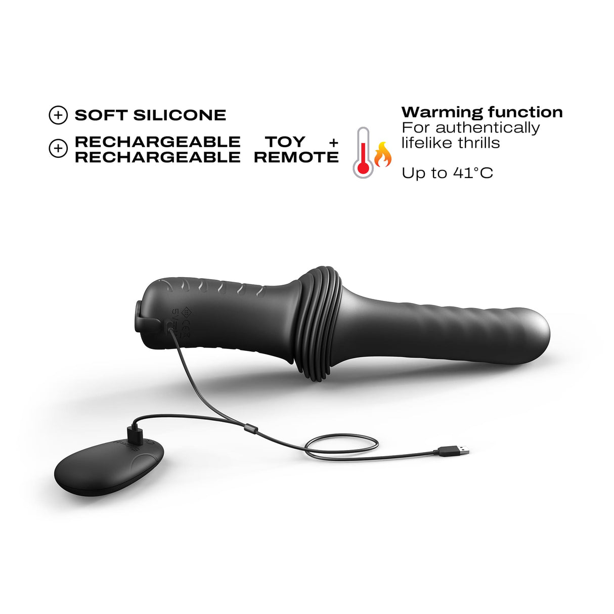 Dorcel Deep Orgasm Thrusting Vibrator with Warming & Suction - DL3377