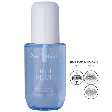 Pure Instinct True Blue Pheromone Hair & Body Mist, 3.35 fl oz - PIN3006-03