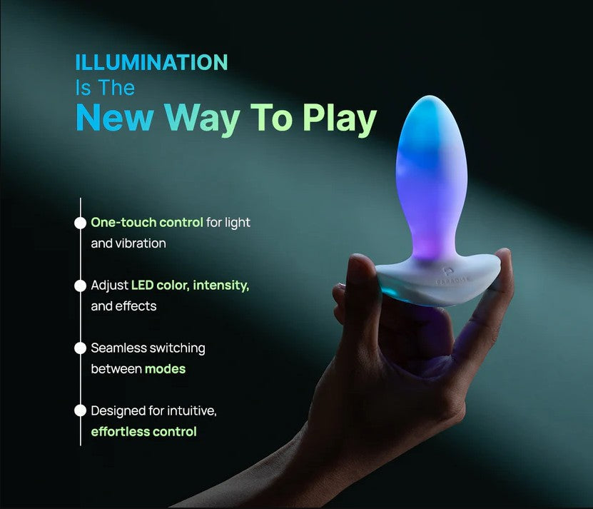 Illumination by Paradise Illuminated Butt Plug with App Control - PR5434