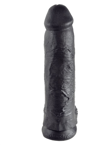 King Cock 12 Inch Cock With Balls - Black by Pipedream