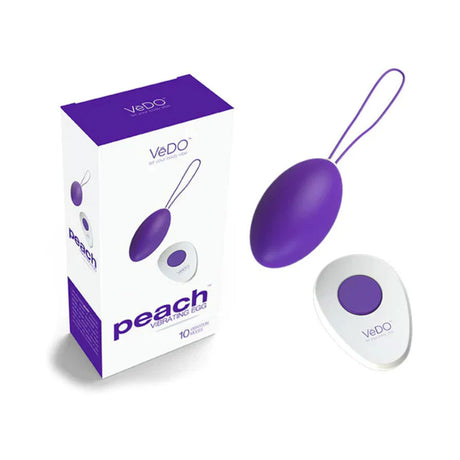 Peach Vibrating Egg - Into You Indigo by VeDO