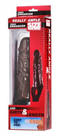 XR Brands Really Ample Penis Enhancer Sheath — Brown - SM-AE519
