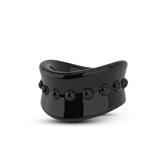 Blush Stay Hard Beef Ball Stretcher — 1.5-Inch Diameter, Black - BL-93325
