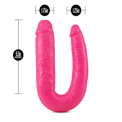 Big as Fuk - 18 Inch Double Headed Cock - Pink by Blush