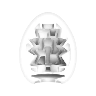 Tenga EGG Boxy Single-Use Textured Sleeve with Sample Lubricant - TN214