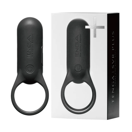 Tenga SVR+ USB Rechargeable Vibrating Ring — Black - TN920