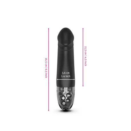 Mystim Real Deal Neal e-stim Vibrator, Black — 16.5 cm - MY5423