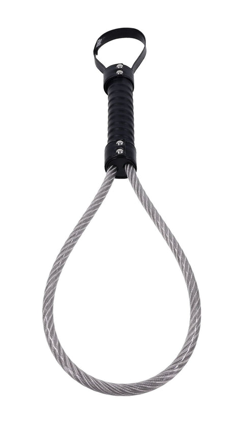 Sportsheets Edge Metal Loop Spanker — Vinyl-Coated Steel Loop, Black - SP0603