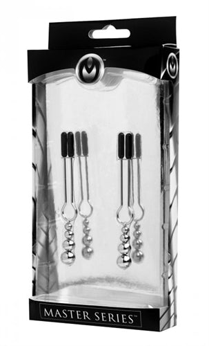 Adorn Triple Bead Nipple Clamp Set by XR Brands