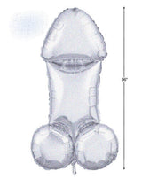 Glitterati Disco Penis 3 Foot Mylar Balloon
