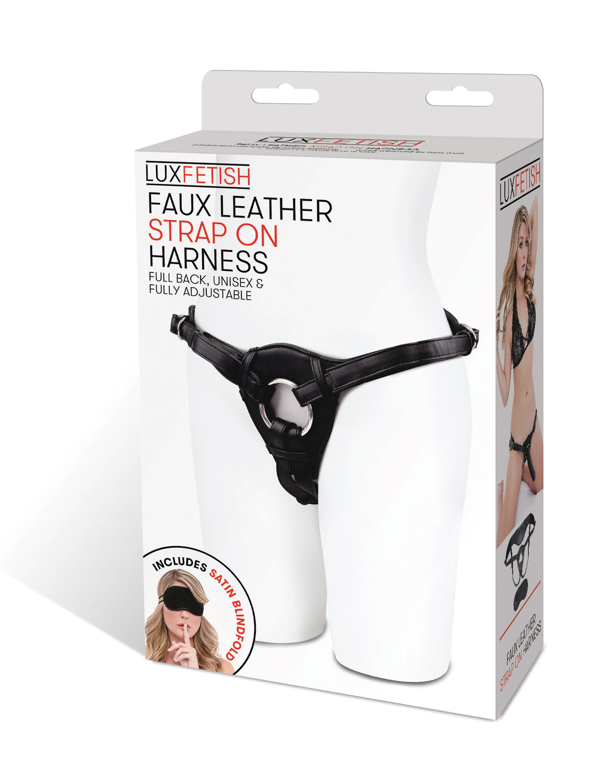 Patent Leather Strap-on Harness - Black by Electric Novelties