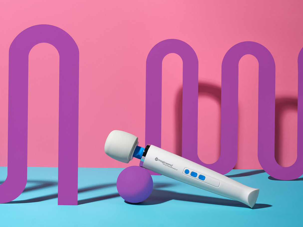 Magic Wand Rechargeable Wand Massager, White, 13 in - HV-270