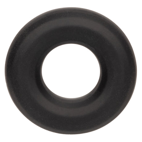 CalExotics Alpha Liquid Silicone Prolong Medium Ring — Black - SE1491502