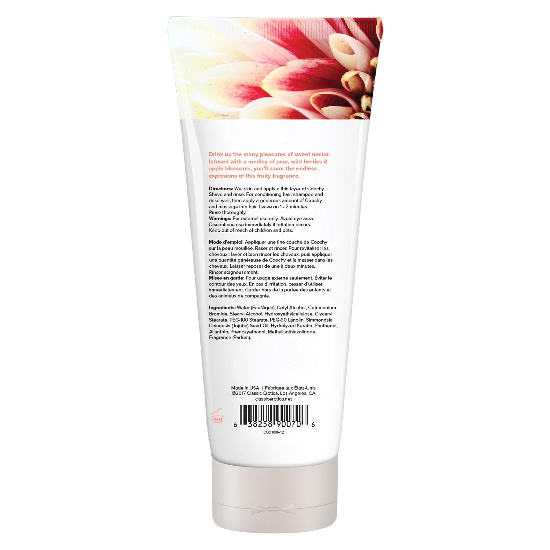 Coochy Shave Cream Sweet Nectar - 12.5 Oz by Classic Brands