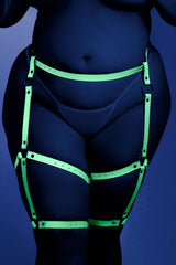 Fantasy Lingerie Light Blue Leg Harness — One Size - FL-GL2115-OS-B