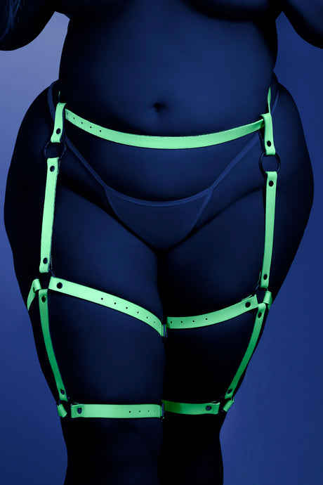 Fantasy Lingerie Light Blue Leg Harness — One Size - FL-GL2115-OS-B