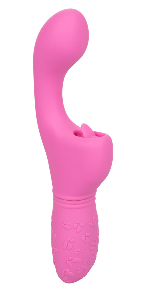 CalExotics Butterfly Kiss Flicker Rechargeable Vibrator - Pink - SE0783253