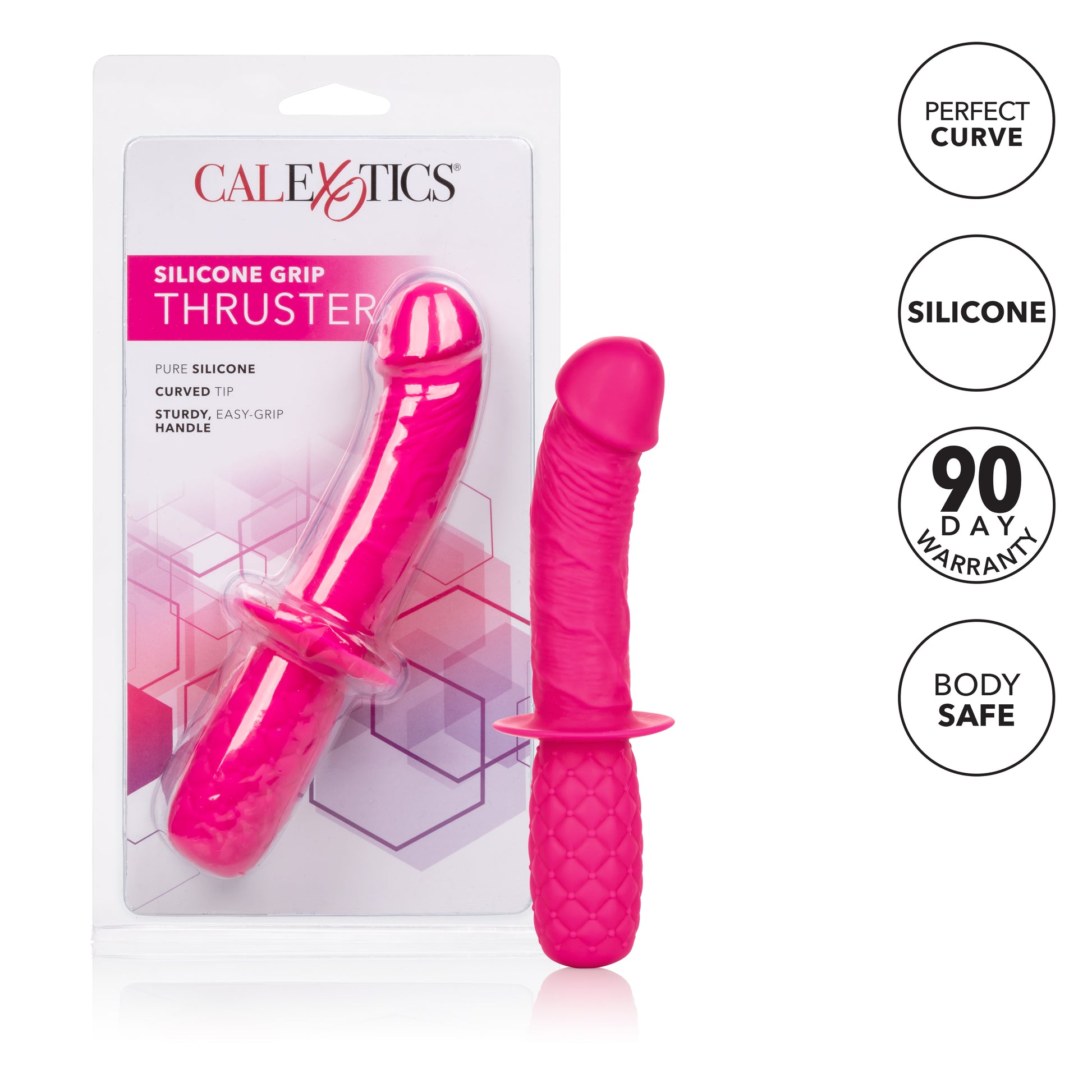Silicone Grip Thruster - Pink by CalExotics