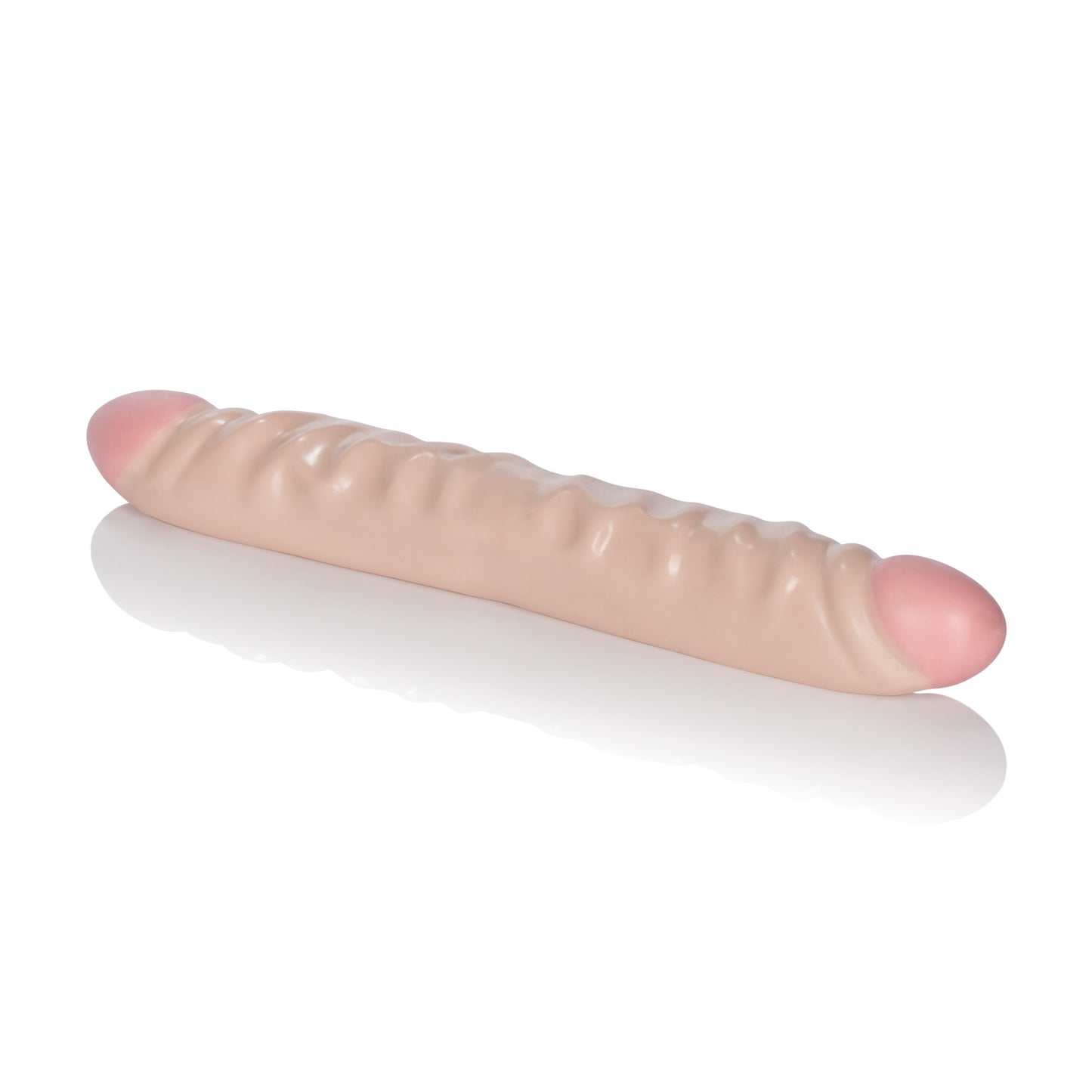 Ivory Duo 12 Inches Veined Double Dong by CalExotics