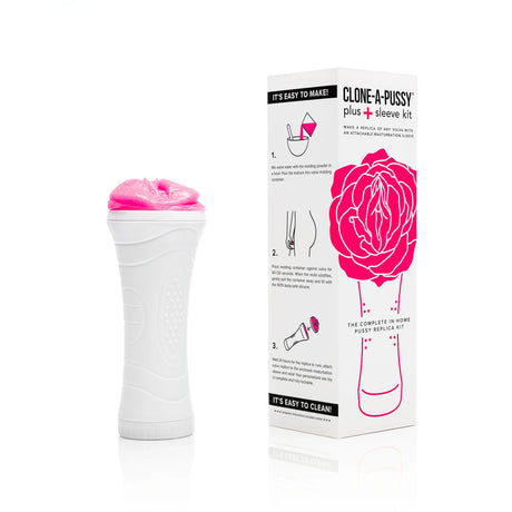 Clone-a-Willy Clone-A-Pussy+ Sleeve Kit — Hot Pink - BD2008
