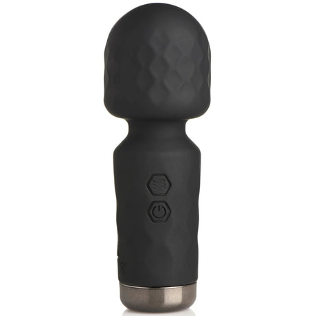 XR Brands Mini Silicone Wand — Pack of 10, Black - BNG-AH205-BLK