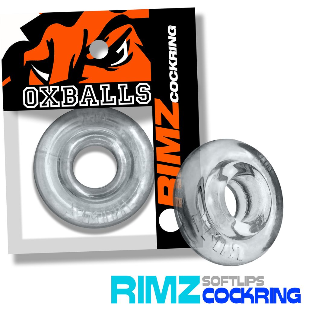 OXBALLS Rimz Single Ring — Clear Regular-Fit Cock Ring - OX-3204-CLR