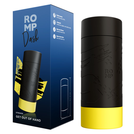 ROMP Dash Manual Stroker with TPE Sleeve - Black Travel Case - RM2265