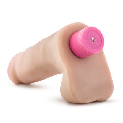 X5 Plus - 7 Inch Vibrating Cock - Beige by Blush