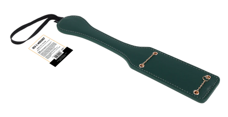Sportsheets Indica Chain Impressions Paddle — Emerald Green - SS10225