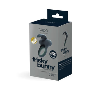 Frisky Bunny Vibrating Ring Black Pearl by VeDO