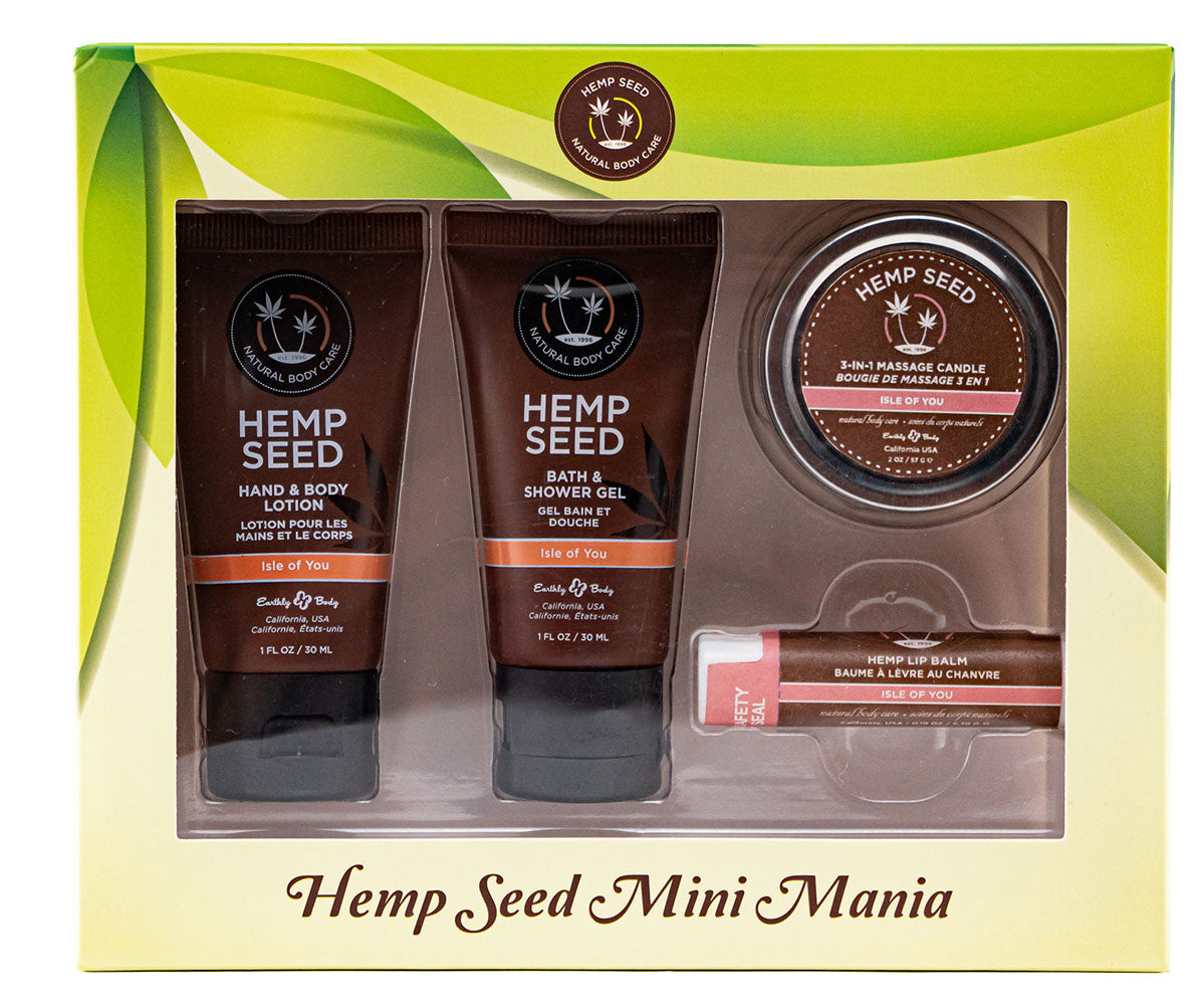 "Hemp Seed Mini Mania Travel Set - Isle of You EB-HSMM052"