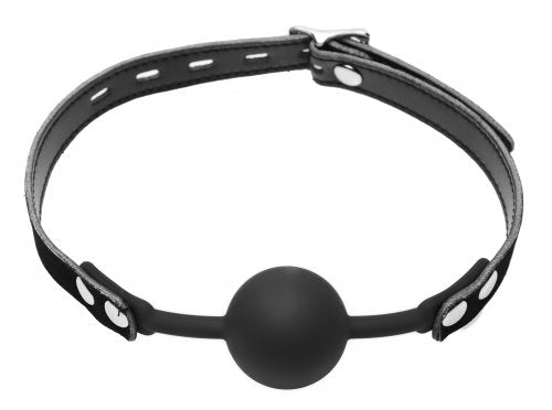 Premium Hush Ball Silicone Comfort Forming Locking Ball Gag by XR Brands