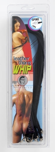 Spartacus Spiked Thong Whip — 20in Lingerie Accessory - BSPL-10H
