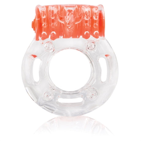 Screaming O ColorPop Quickie Plus Vibrating Erection Ring — Orange (Each) - CP-SOP-OR-110E