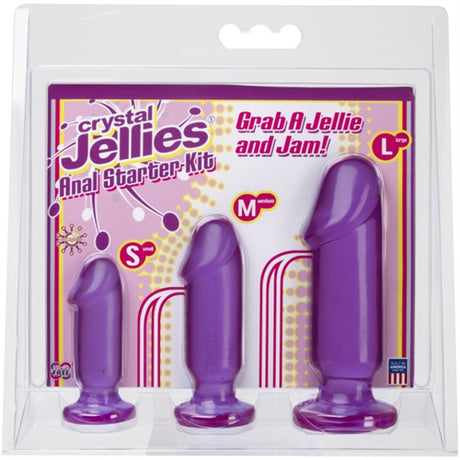 Crystal Jellies Anal Starter Kit - Purple by Doc Johnson