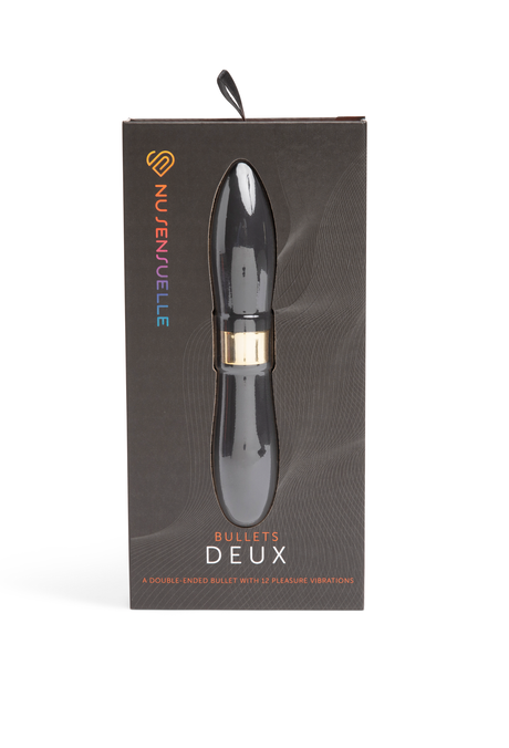 Nu Sensuelle Deux Double-Ended Bullet Vibrator, Black - BT-W79BK